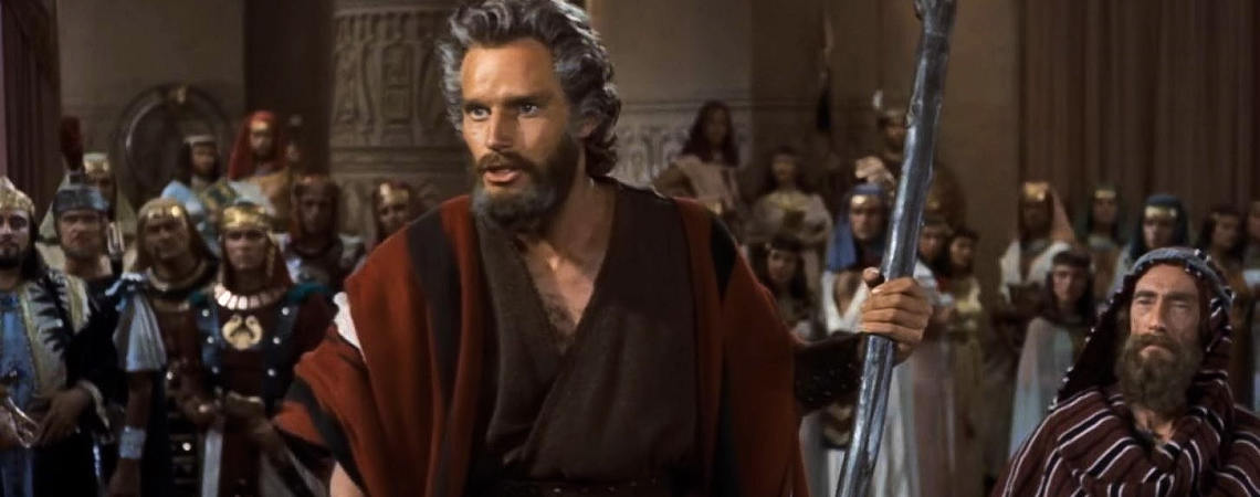 Charlton Heston, John Carradine | "The Ten Commandments" (1956)