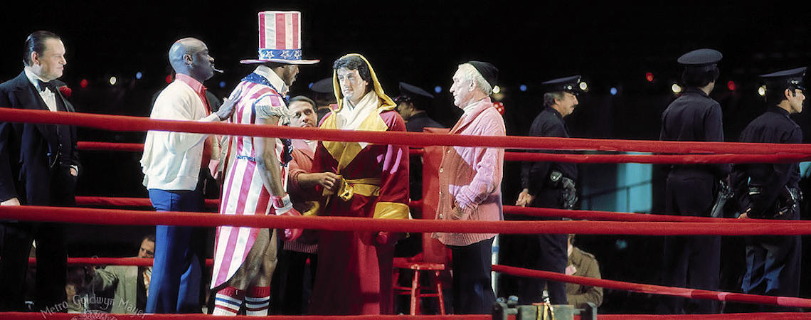 Thayer David, Tony Burton, Carl Weathers, Jimmy Gambina, Sylvester Stallone, Burgess Meredith | "Rocky" (1976) *