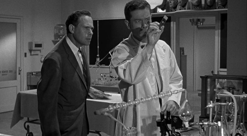 Ross Elliott w/Arthur Franz | "Monster on the Campus" (1958)