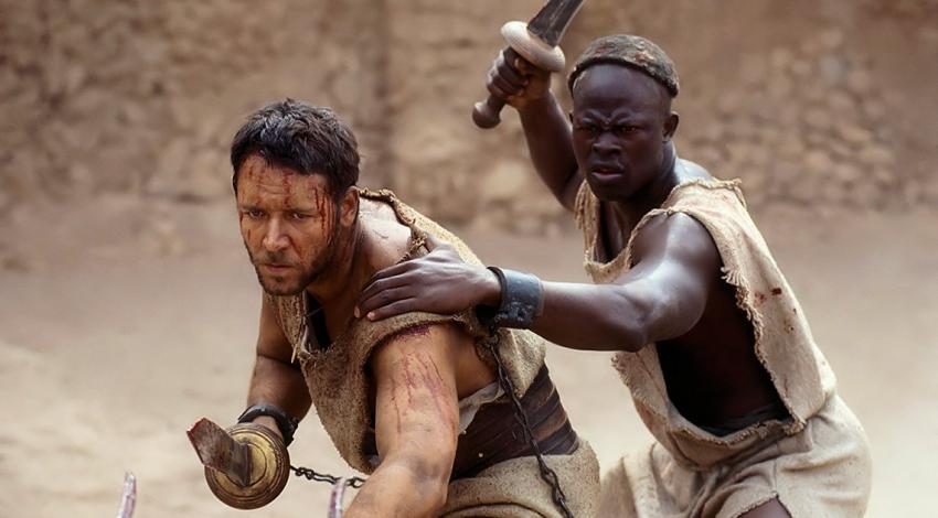 Russell Crowe, Djimon Hounsou  | "Gladiator" (2000) *