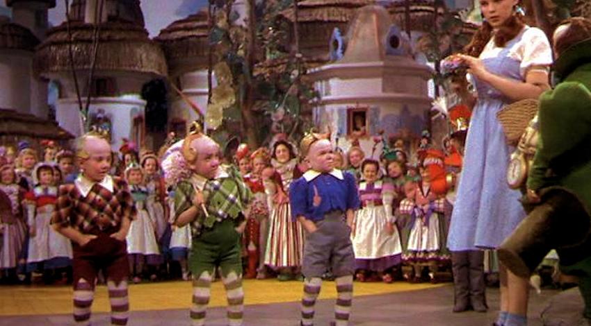 Harry Earles, Jerry Maren, Jackie Gerlich, Judy Garland | "The Wizard Oz" (1939)